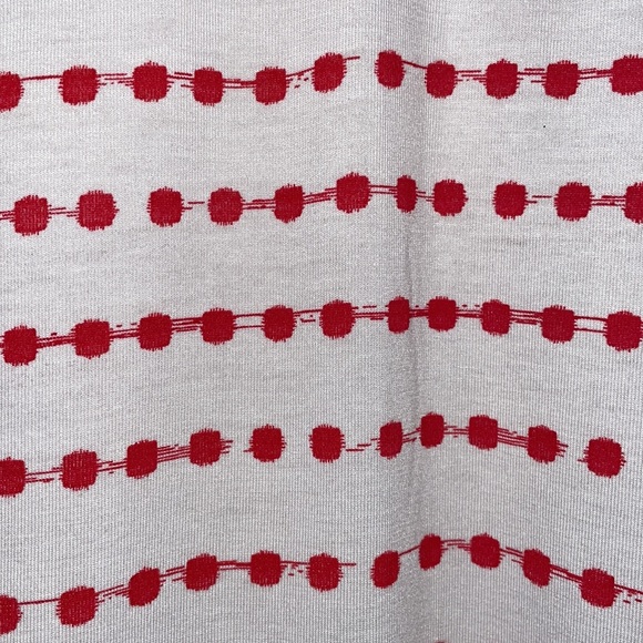 BNWT New Directions Womens 3/4 Sleeve Printed Shark Bite Hem Top High Low Sz XL - Picture 3 of 6